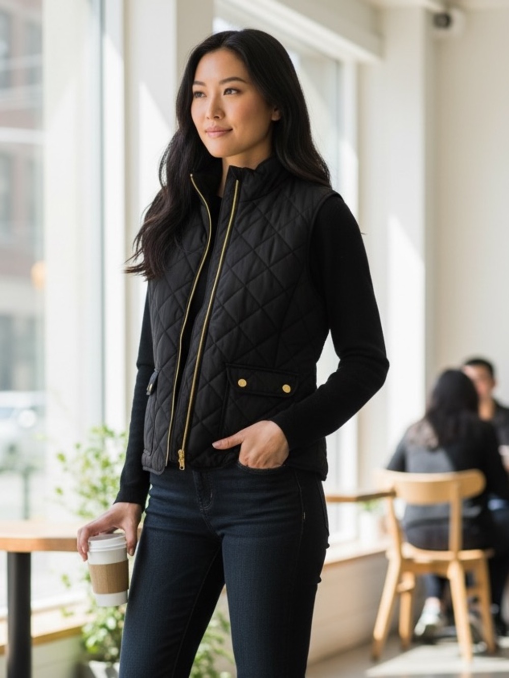 St. John's Bay Women's Quilted Vest.